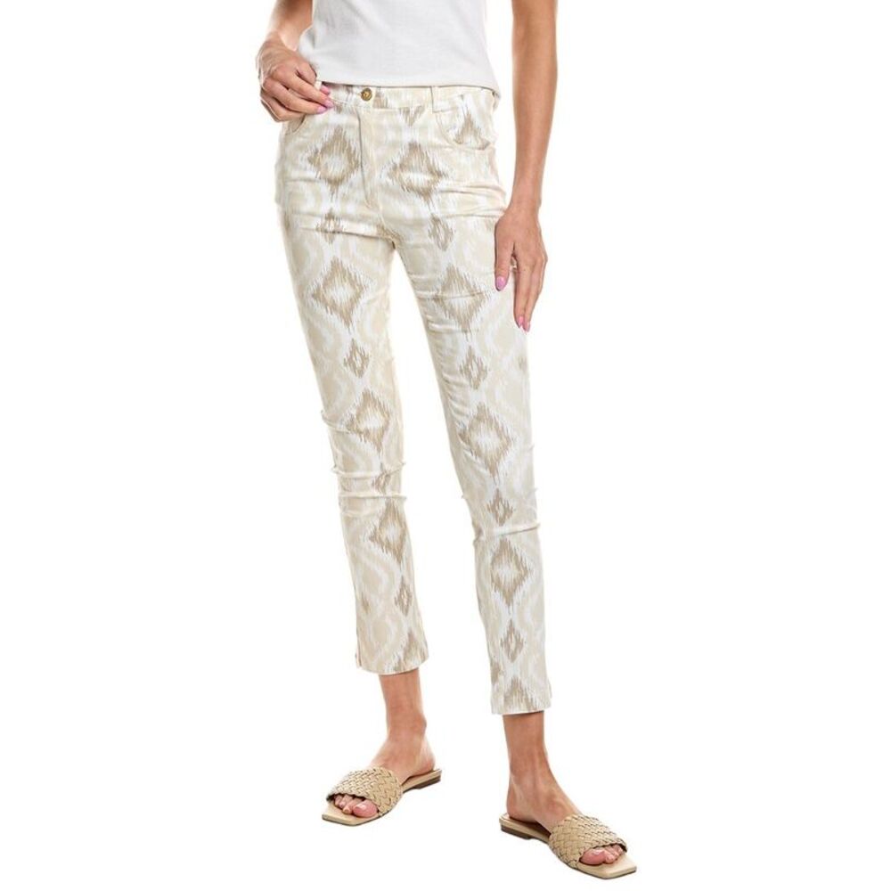 Gretchen Scott Womens  Gripeless Kitt Ikat Pant, Brown